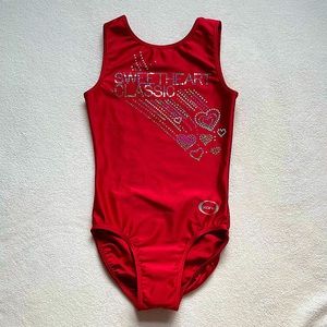 Ozone red sweetheart leotard